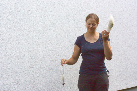 Online-Kurs Spinnen mit Handspindel und Rocken