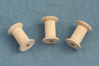 Garnspule Miniatur, Buchenholz, moderne Form