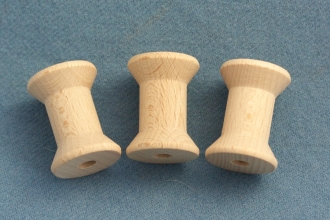 thread spool, modern form, beech wood