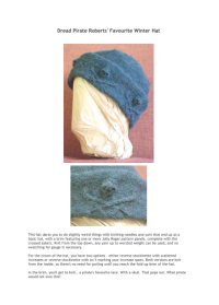 Dread Pirate Roberts' Favourite Winter Hat - Strickmuster (englische Sprache)