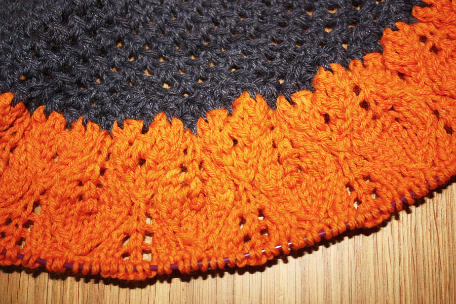 Detail of the colour change part - a few rows earlier would have been even nicer...